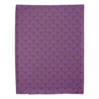 Girly Deep Purple Faux Quilted Diamond Pattern Duvet Cover