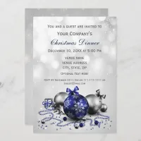 navy Festive Corporate Christmas party Invite