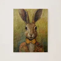 Adorable Rabbit in a Floral Suit Jigsaw Puzzle