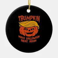 Trumpkin Halloween - Make Halloween Great Again Cl Ceramic Ornament