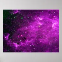 North America Nebula Infrared Purple Value Poster