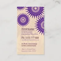 Sun Purple Rosea w/ Logo Business Card