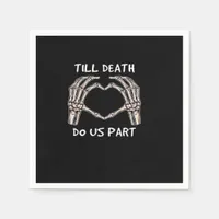 Unisex Til Death Do Us Part, Bride To Be, Bones, M Napkins