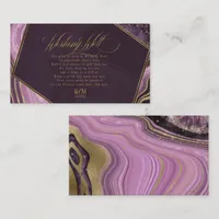 Abstract Agate Wishing Well V1 Mauve ID827 Enclosure Card