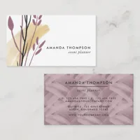 Trendy Geometric Brush Strokes Collage Business Card
