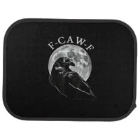 Crow F-Caw-F Funny Bird Moon Gothic Adult Humor Cr Car Floor Mat