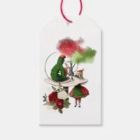 Christmas Alice In Wonderland Baby Shower Gift Tags