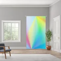 Modern iridescent pastel rainbow colored  blackout curtains