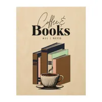 Vintage Coffee and Books | All I Need Art