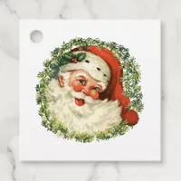 Classic Vintage Santa Favor Tags