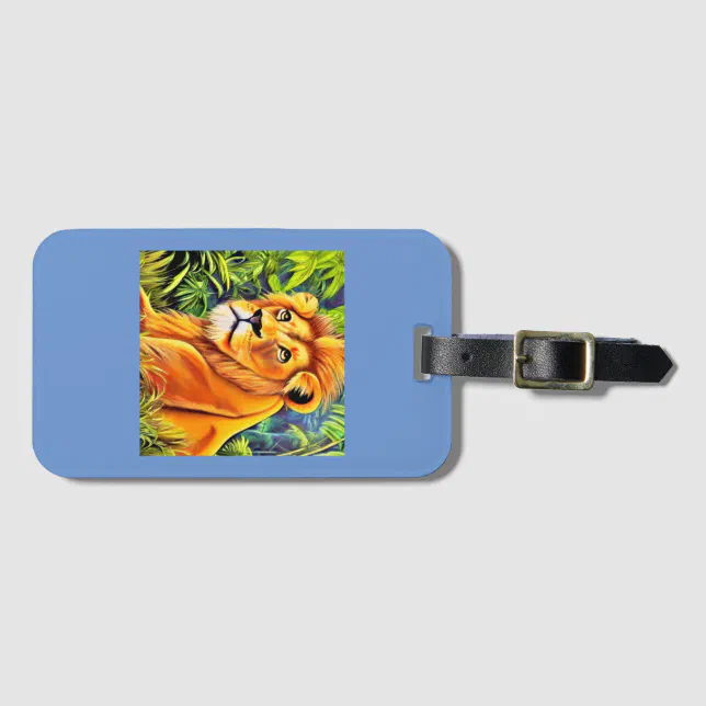 Rest Lion Luggage Tag