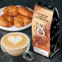 Elegant 8nd Bronze Wedding Anniversary Celebration Roasted Coffee