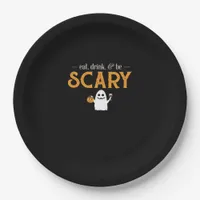 Eat Drink And Be Scary Classic Aesthetic Unique Paper Plates