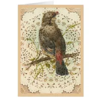 Vintage Bird and Doilie