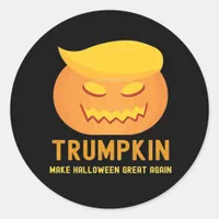 Trumpkin Make Halloween Great Again – Basic Parody Classic Round Sticker