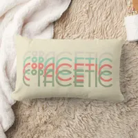 Copacetic Retro 1920s Typography, Colors Lumbar Pillow