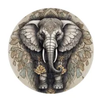 Majestic Elephant Mandala Cutting Board