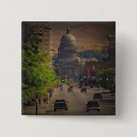 State Capital  in Boise, Idaho Pinback Button