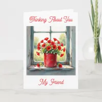 Thinking About You | Red Poppies Card