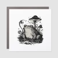 Goblincore Frog Minimal Classic Design Car Magnet
