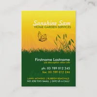 Sunshine Garden Service Business Card