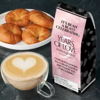 Elegant 5th Rose Quartz Wedding Anniversary Roasted Coffee
