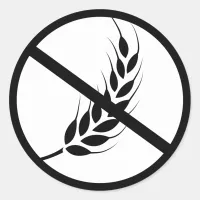 Wheat Free Classic Round Sticker