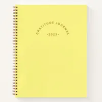 Minimalist Yellow Year Arch Gratitude Journal