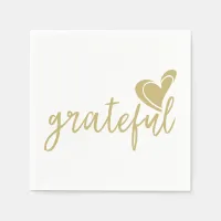 grateful heart paper napkins