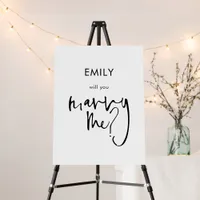 Romantic Will You Marry Me Proposal Sign