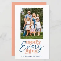 Budget Modern Merry Everything Holiday Photo