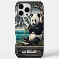 Panda's Secluded Nook: Bamboo Pleasure iPhone 16 Pro Max Case