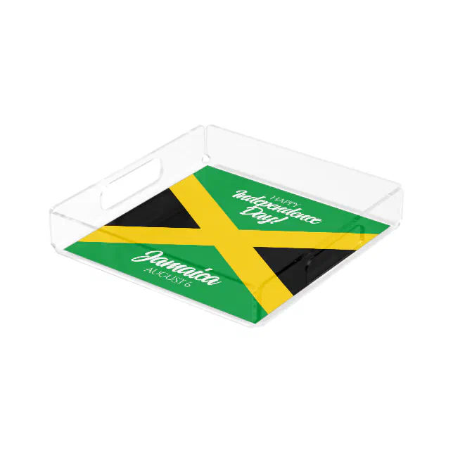 Jamaican Independence Day Jamaica National Flag Acrylic Tray