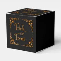 Pumpkin Orange Trick or Treat  Favor Boxes