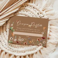 Boho Diaper Raffle Baby Shower Card