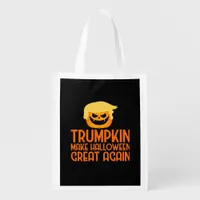 Halloween Trumpkin Make Halloween Great Again Grocery Bag