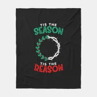 Christmas Christian - Tis The Season Fleece Blanket