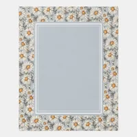 Daisy and Dusty Blue Indoor Outdoor 8x10 Area Rug