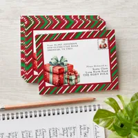 Personalized Christmas kids envelope