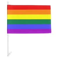 LGBT Pride Rainbow  Car Flag