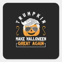 Trumpkin Make Halloween Great Again Funny Pumpkin  Square Sticker