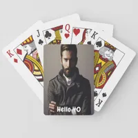 40th birthday guys men hello 40 poker cards