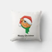 Christmas Cat Throw Pillow