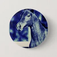 Blue Arabian Digital Art Button