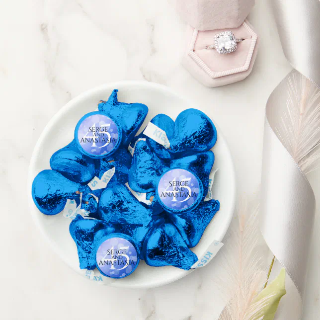 Elegant 45th Sapphire Wedding Anniversary Hershey®'s Kisses®