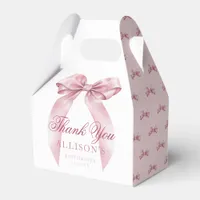 Coquette Bow Baby Shower Favor Boxes – Elegant Pin