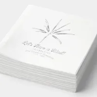 Silver Fireworks Semiquincentennial 4th of July Foil Napkins
