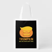 Trumpkin Make Halloween Great Again – Basic Parody Grocery Bag