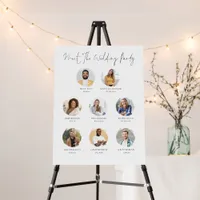 Meet Wedding Party Photo Collage Reception Sign
