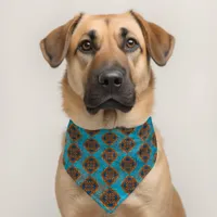 Southwest Geometric Mountain Peaks Pattern Pet Bandana Collar